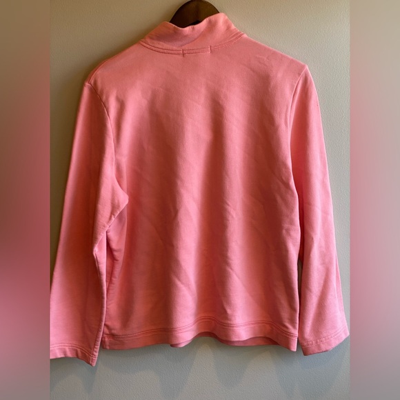 Ralph Lauren Lauren 100% Cotton Salmon Pink Pullover Sweatshirt Size XL - Picture 8 of 9